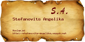 Stefanovits Angelika névjegykártya